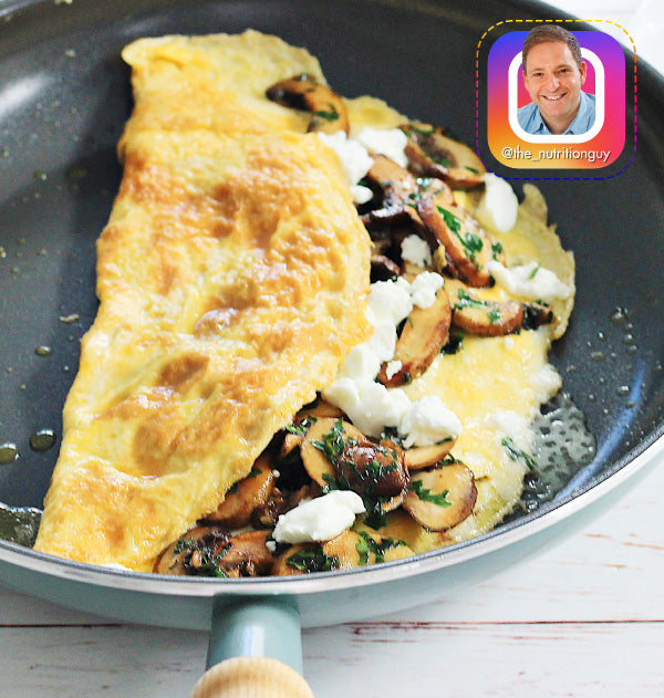 Mushroom and goat’s cheese omelette | Healthy Ceramic Nonstick Cookware | GreenPan New Zealand