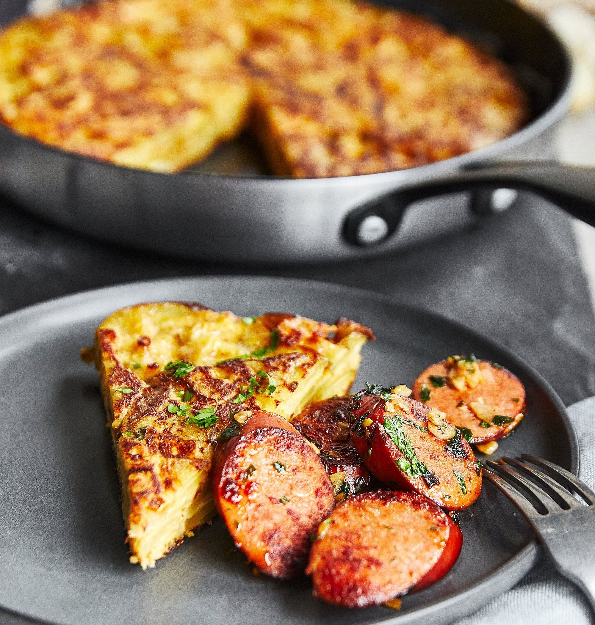 Spanish Tortilla with Crispy Chorizo | Healthy Ceramic Nonstick Cookware | GreenPan New Zealand