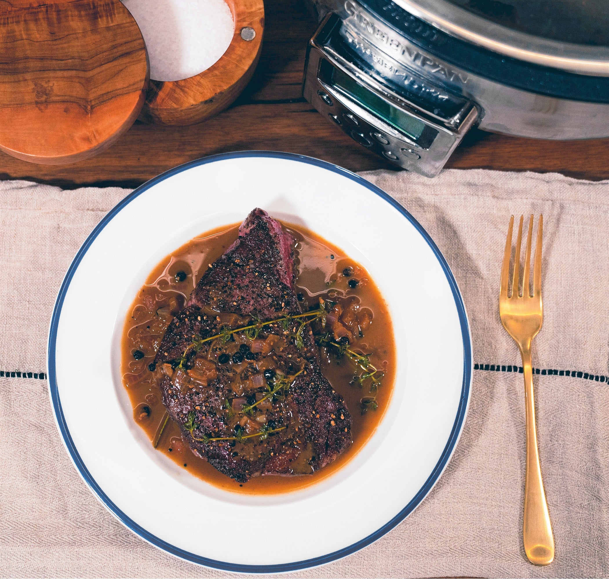 Steak Au Poivre | Healthy Ceramic Nonstick Cookware | GreenPan New Zealand