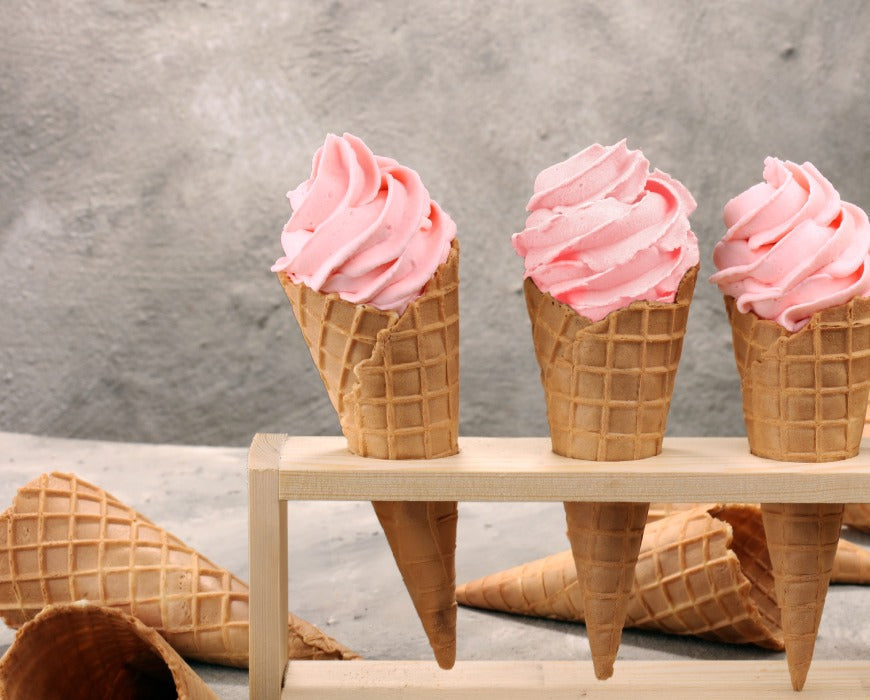 Soft Serve Strawberry Ice Cream