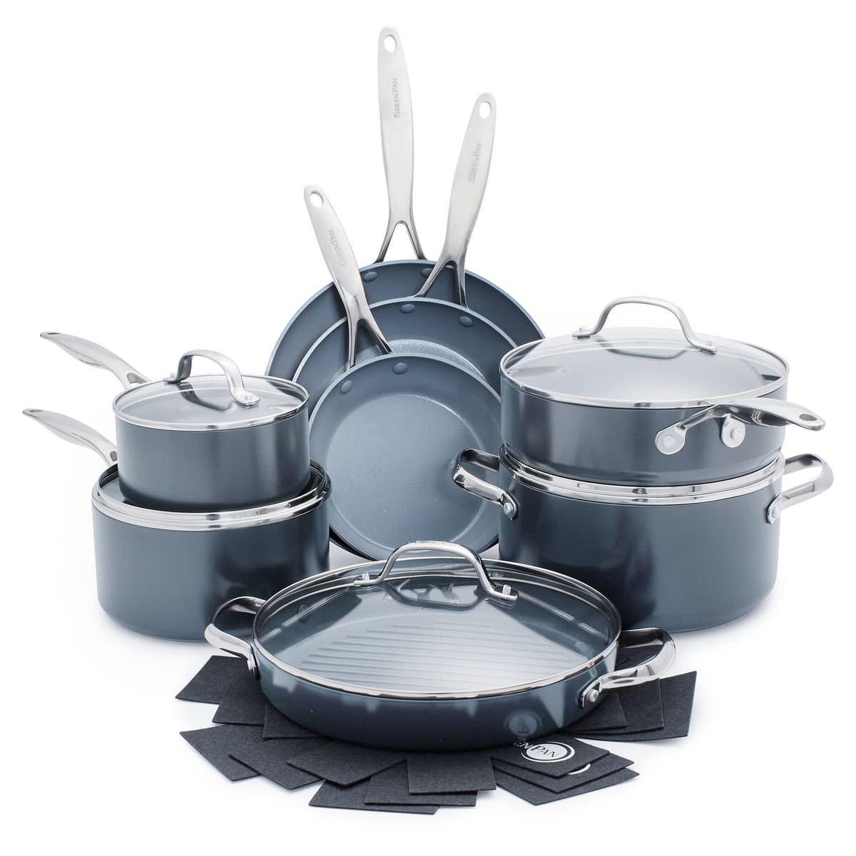 CC000763-001 - Valencia Pro 17PC COOKWARE SETS, DARK GREY - Product Image 1