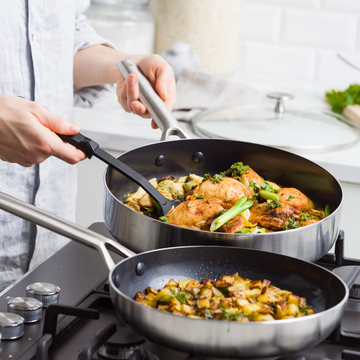 Blue Diamond- Tri Ply Stainless Steel 3 Piece Set | Healthy Ceramic  Nonstick Cookware | GreenPan Australia