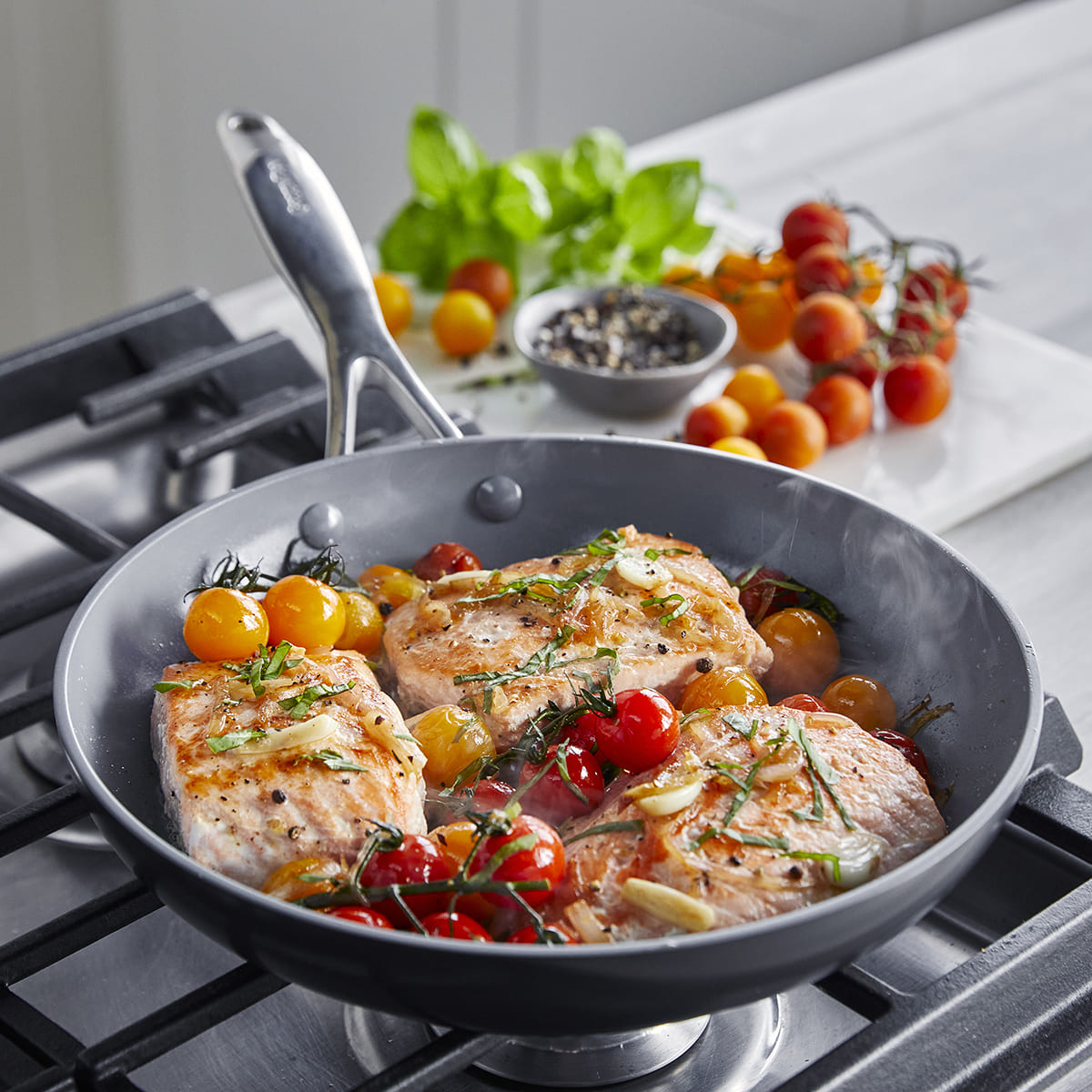 Valencia Pro Frying Pan, Grey 26cm Healthy Ceramic Nonstick