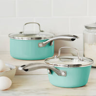 CC004707-001 - Porpoise GREENLIFE ARTISAN 4PC COOKWARE SETS, TURQUOISE - 15 & 18CM - Product Image 3