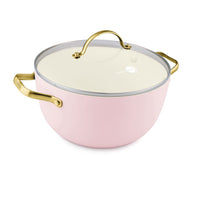 Padova STOCK POT WITH LID, BLUSH - 24CM