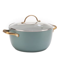 Padova STOCK POT WITH LID, SMOKEY SKY BLUE - 24CM