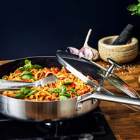 Blue Diamond Tri Ply Stainless Steel Skillet, 28cm