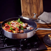 Blue Diamond Tri Ply Stainless Steel Skillet, 28cm