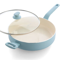 The Essence SKILLET WITH LID, BLUE HAZE - 30CM