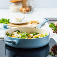 The Essence SKILLET WITH LID, BLUE HAZE - 30CM