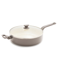 The Essence SKILLET WITH LID, TAUPE - 30CM