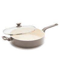 The Essence SKILLET WITH LID, TAUPE - 30CM