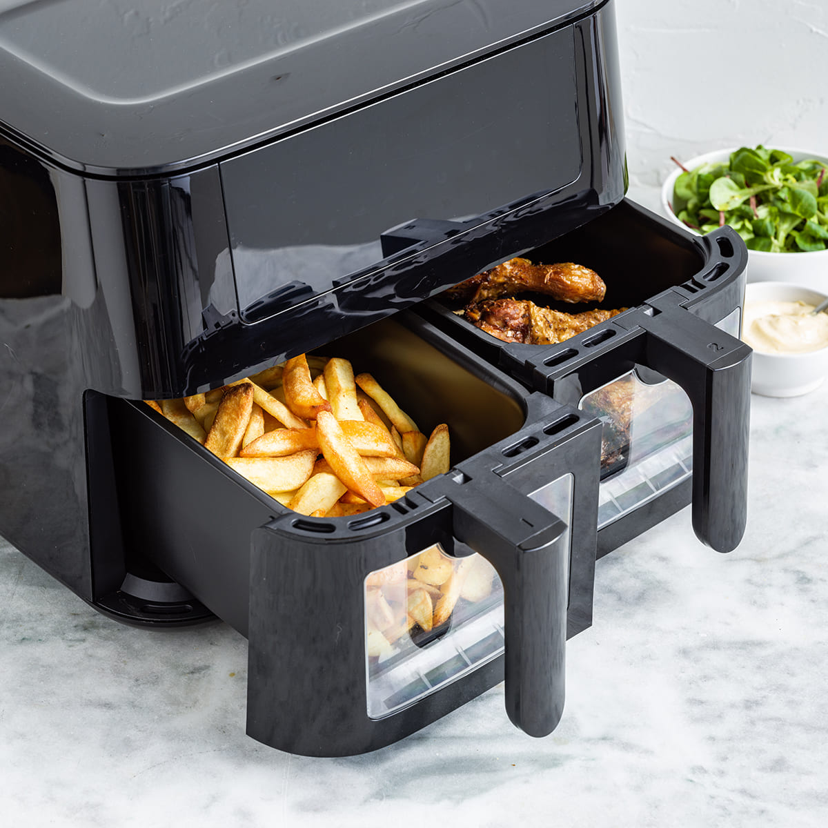 Bistro<br> XXL Dual Zone Air Fryer - Black