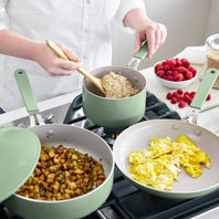 GreenLife Dream 11pc Cookware Set, Sage Green