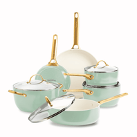 Padova 6 (10) Pc Cookware Set, Pastel Green