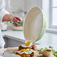 GreenLife Arte 8pc Cookware Set, Green Sage