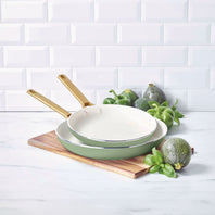 CC009342-102 - Padova Greenpan Padova 2pcs Cookware Set, Green Sage - 26 & 30 Cm - Product Image 1