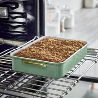 Reserve Rectangular Cakepan, Sage Green - 30.2 x 25.2 cm