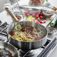 CC010330-102 - Padova Padova Skillet With Lid, Stainless Steel - 24cm - Product Image 4