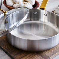 CC010330-102 - Padova Padova Skillet With Lid, Stainless Steel - 24cm - Product Image 5