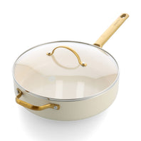 CC010332-103 - Padova Padova Skillet With Lid, Cream White - 28cm - Product Image 1