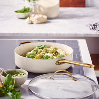 CC010332-103 - Padova Padova Skillet With Lid, Cream White - 28cm - Product Image 3