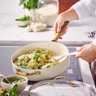 CC010332-103 - Padova Padova Skillet With Lid, Cream White - 28cm - Product Image 4