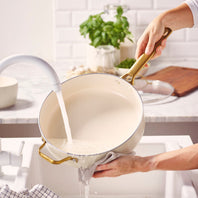 CC010332-103 - Padova Padova Skillet With Lid, Cream White - 28cm - Product Image 6