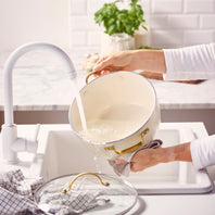 CC010334-103 - Padova Padova Stock Pot With Lid, Cream White - 24cm - Product Image 5