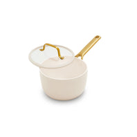 Reserve Pro Saucepan With Lid, Cream White - 18cm