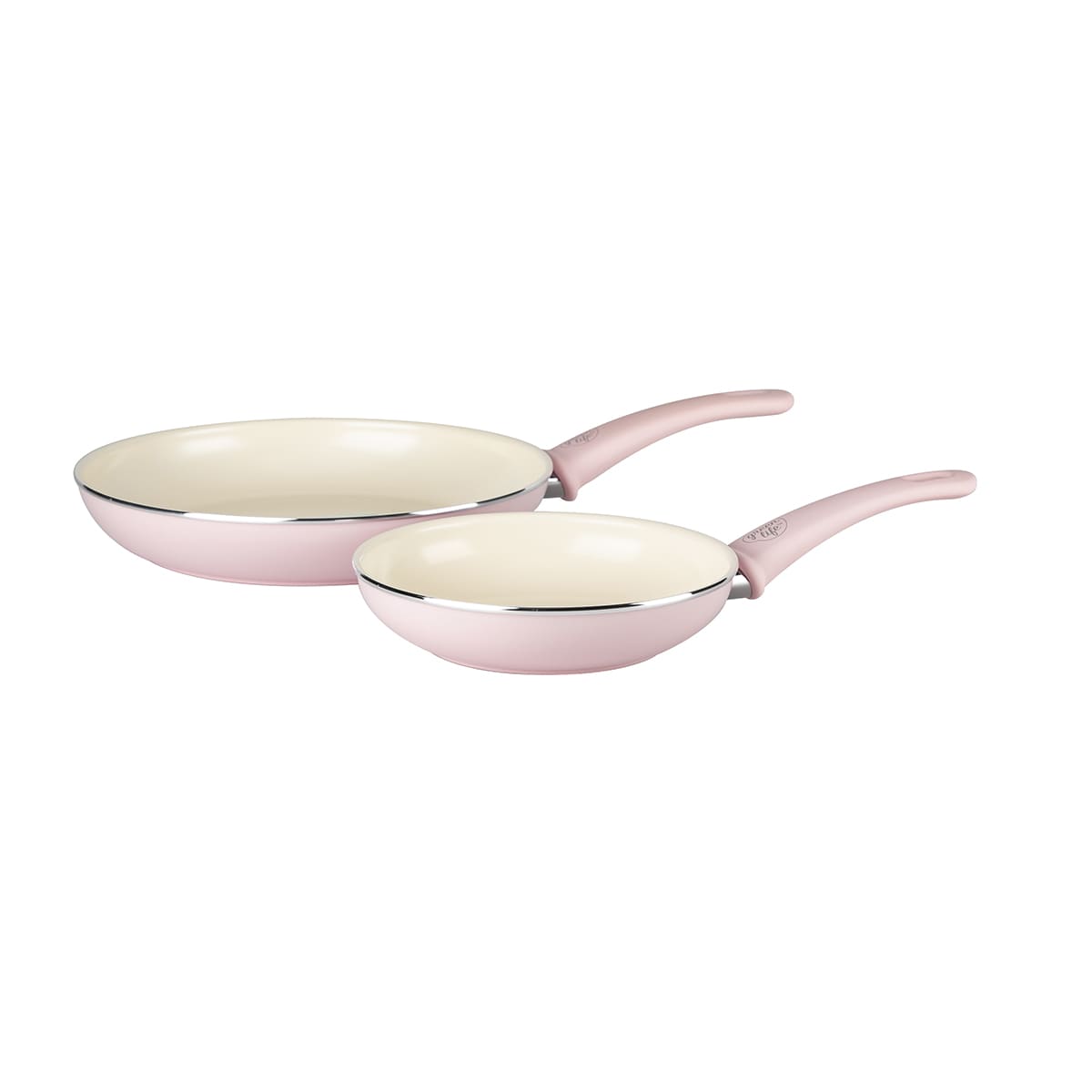 GREENLIFE SOFT GRIP <br> 2PC COOKWARE SETS, PINK - 18 & 26CM