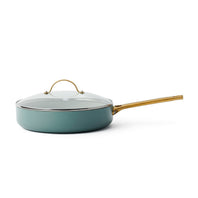 Padova skillet with lid, smokey sky blue - 28cm