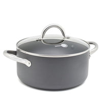 Lima Lima Stock Pot With Lid, Grey - 24cm