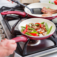 CC001922-001 - GreenLife GREENLIFE SOFT GRIP 16PC COOKWARE SETS, RED - Product Image 4