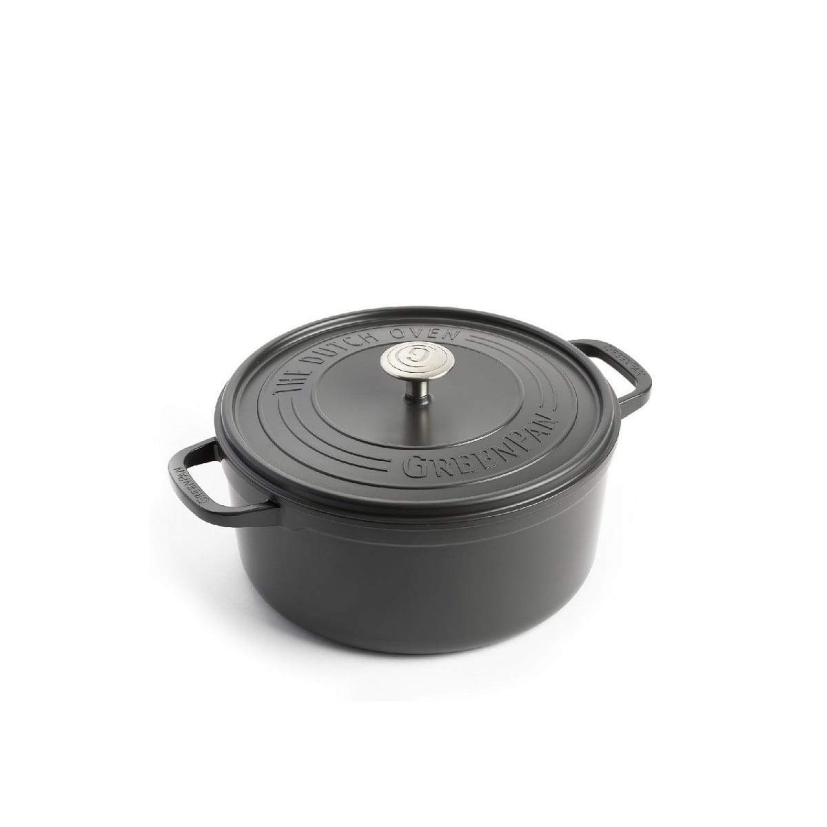 CC002298-001 - Featherweights Casserole with Lid, Browny Black - 22cm - Product Image 1