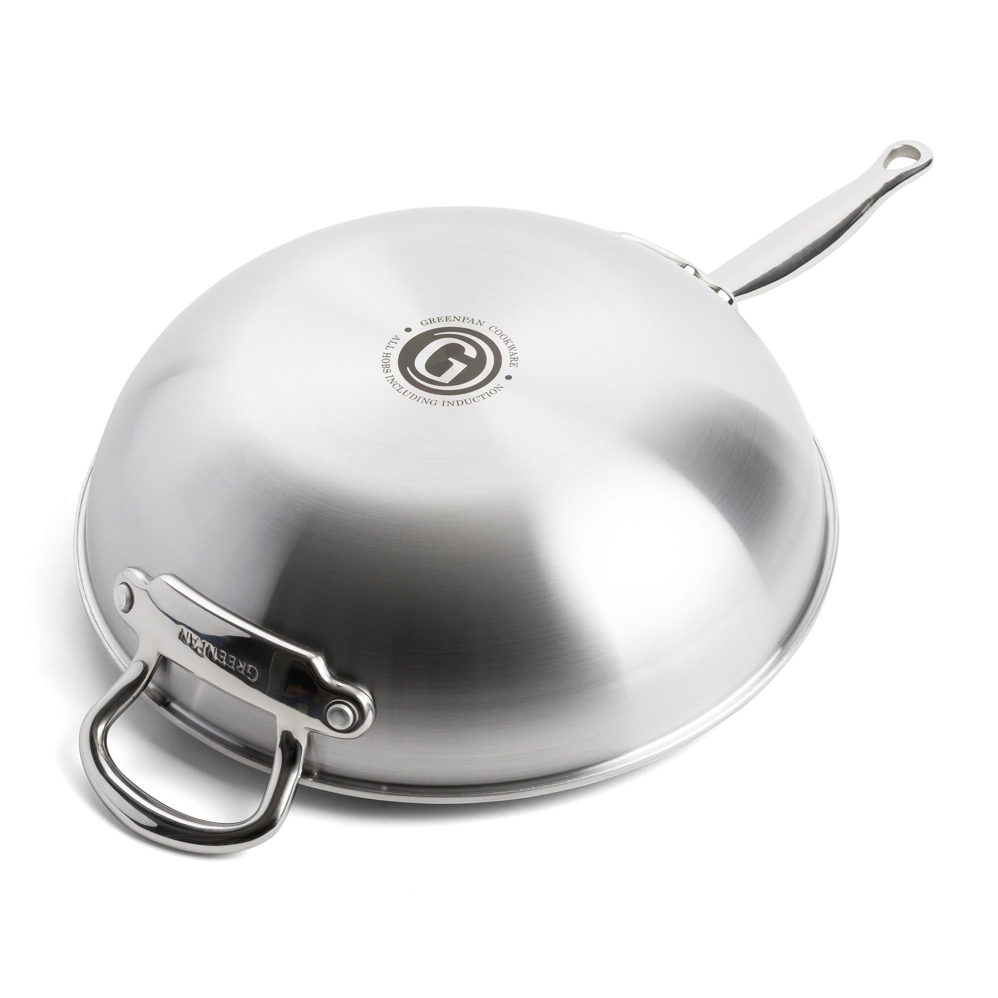CC004413-001 - Premiere Wok with Lid, Stainless Steel - 30cm - Product Image 4