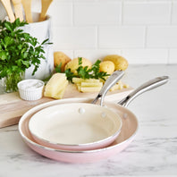 GreenLife Artisan  2pc Cookware Sets, Pink - 20 & 26CM