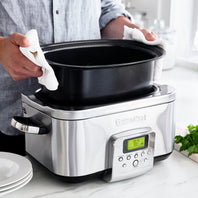 Slow Cooker Stainless Steel, 6L